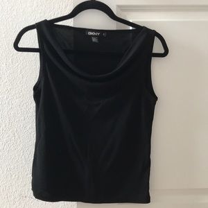 Black DKNY sleeveless top